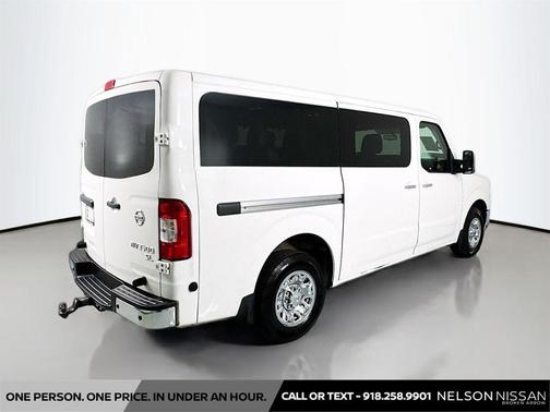 Glacier White 2018 Nissan NV Passenger NV3500 HD SL V8