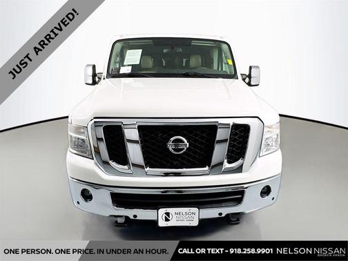 Glacier White 2018 Nissan NV Passenger NV3500 HD SL V8