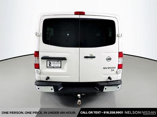 Glacier White 2018 Nissan NV Passenger NV3500 HD SL V8