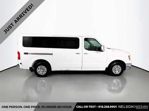 Glacier White 2018 Nissan NV Passenger NV3500 HD SL V8