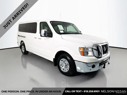 Glacier White 2018 Nissan NV Passenger NV3500 HD SL V8