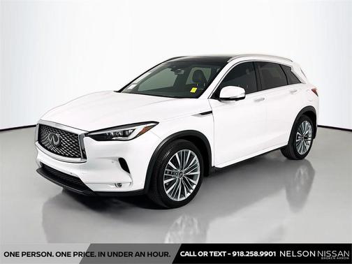 Radiant White 2023 INFINITI QX50 AUTOGRAPH AWD