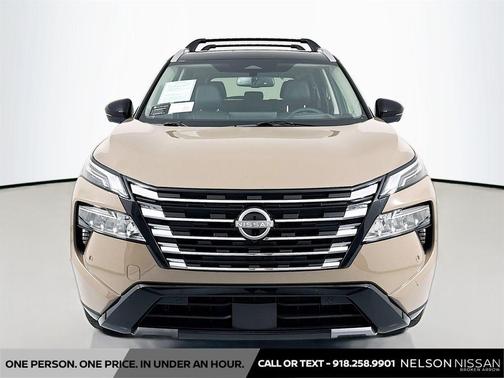 Baja Storm Metallic/Super Black 2025 Nissan Rogue Platinum