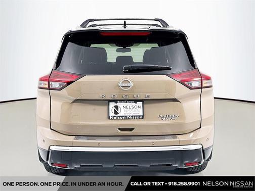 Baja Storm Metallic/Super Black 2025 Nissan Rogue Platinum