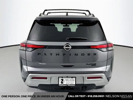Gun Metallic/Super Black 2024 Nissan Pathfinder Platinum 4WD