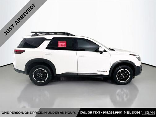 Glacier White 2023 Nissan Pathfinder Rock Creek 4WD