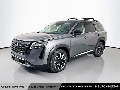 Gun Metallic 2026 Nissan Pathfinder Platinum