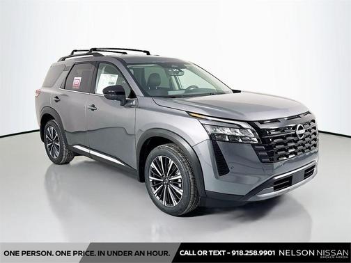 Gun Metallic 2026 Nissan Pathfinder Platinum