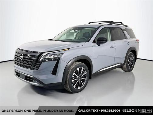 Boulder Gray Pearl 2026 Nissan Pathfinder Platinum