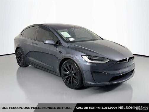 Stealth Grey 2023 Tesla Model X Plaid Tri Motor All-Wheel Drive