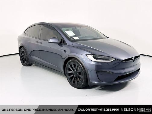 Stealth Grey 2023 Tesla Model X Plaid Tri Motor All-Wheel Drive