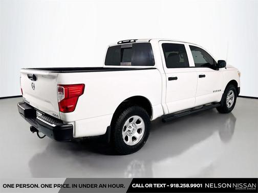 Glacier White 2021 Nissan Titan S