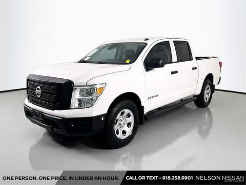 Glacier White 2021 Nissan Titan S