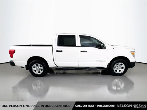 Glacier White 2021 Nissan Titan S