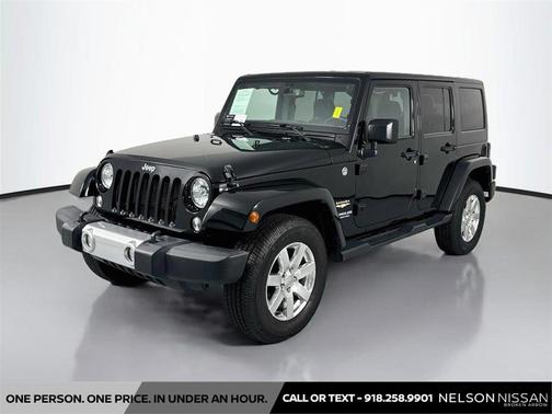 Black Clearcoat 2015 Jeep Wrangler Unlimited Sahara
