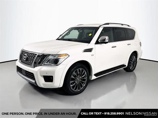 Pearl White Tricoat 2020 Nissan Armada Platinum 4WD