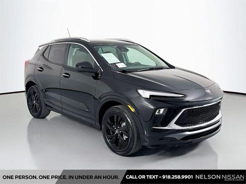 Ebony Twilight Metallic 2025 Buick Encore GX Sport Touring