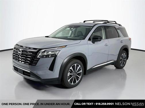 Boulder Gray Pearl 2026 Nissan Pathfinder Platinum