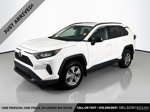 White 2022 Toyota RAV4 Hybrid LE