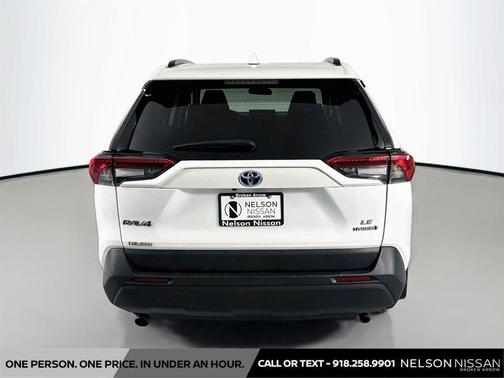 White 2022 Toyota RAV4 Hybrid LE