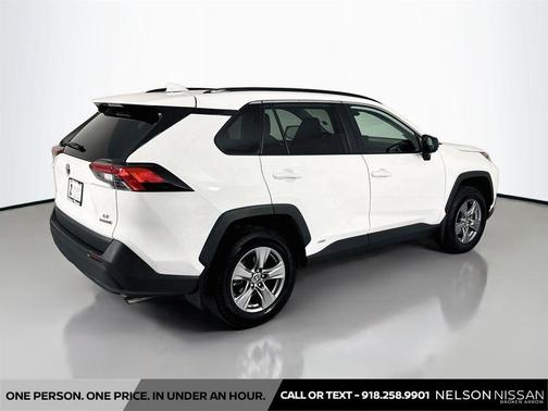 White 2022 Toyota RAV4 Hybrid LE