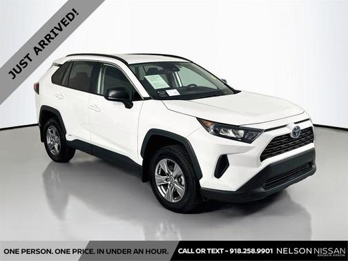 White 2022 Toyota RAV4 Hybrid LE
