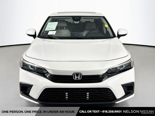 Platinum White Pearl 2022 Honda Civic EX
