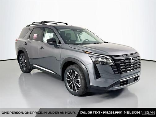 Gun Metallic 2026 Nissan Pathfinder Platinum