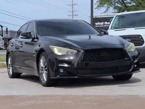 Black 2019 INFINITI Q50 3.0t LUXE