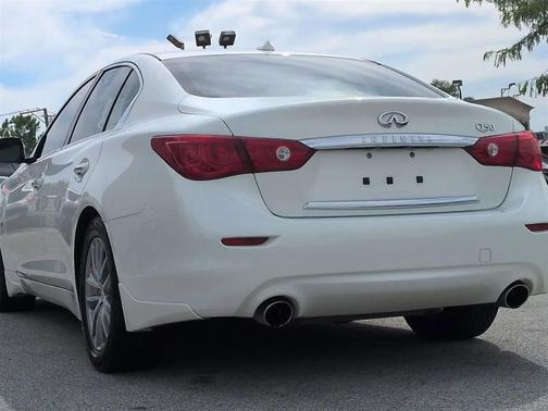 Pearl White 2015 INFINITI Q50 Premium