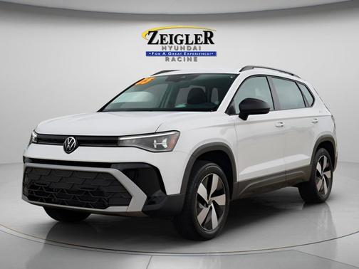 Pure White 2025 Volkswagen Taos 1.5T S