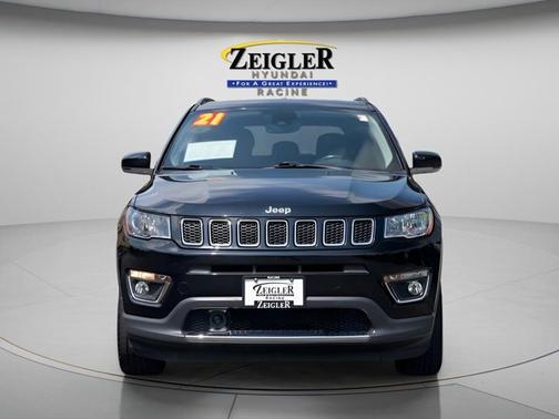 Diamond Black Crystal Pearlcoat 2021 Jeep Compass Limited