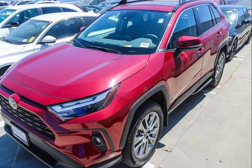 Ruby Flare Pearl 2025 Toyota RAV4 XLE Premium