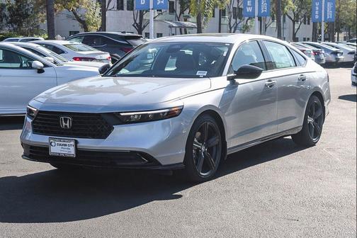 Solar Silver Metallic 2026 Honda Accord Hybrid Sport-L