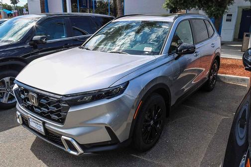 Solar Silver Metallic 2026 Honda CR-V Hybrid Sport Touring AWD