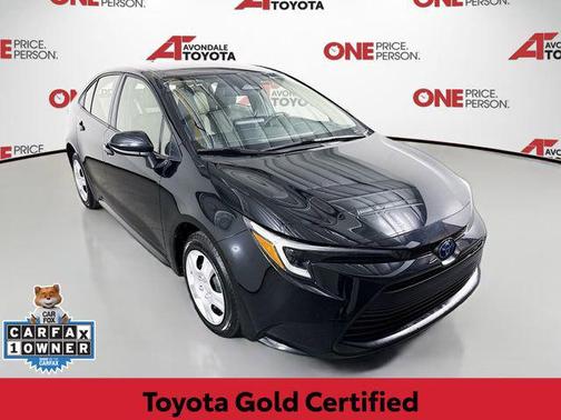 Midnight Black Metallic 2025 Toyota Corolla Hybrid LE