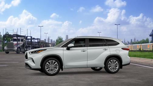 Wind Chill Pearl 2026 Toyota Highlander Hybrid Platinum