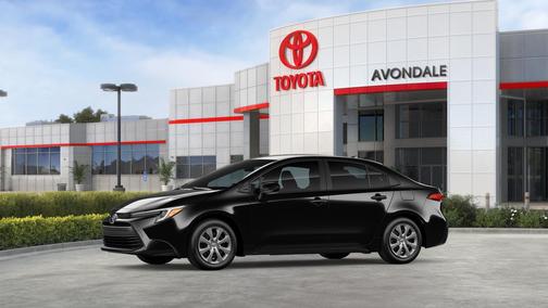 Midnight Black Metallic 2026 Toyota Corolla Hybrid LE