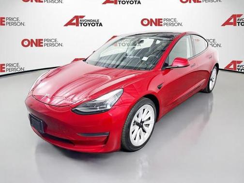 Red Multi-Coat 2021 Tesla Model 3 Long Range