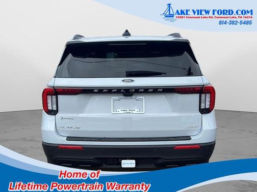 Space White Metallic 2026 Ford Explorer Active