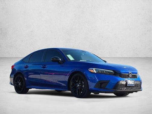 Blue 2022 Honda Civic Sport