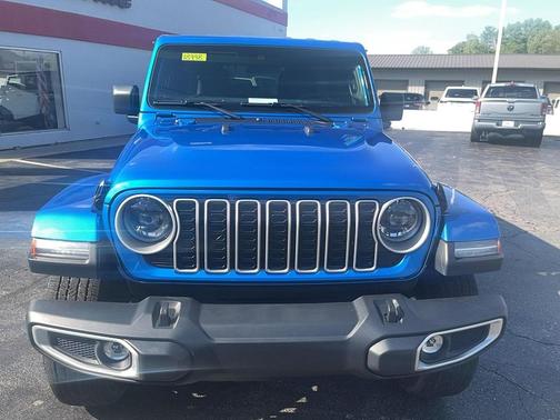 Blue 2025 Jeep Wrangler 4-Door Sahara 4x4