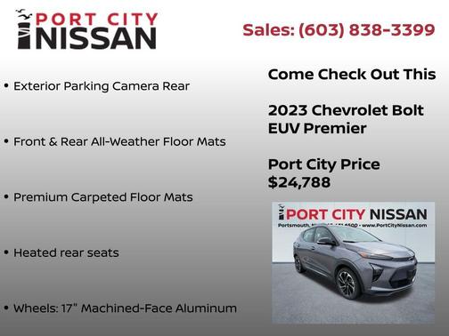 Gray Ghost Metallic 2023 Chevrolet Bolt EUV Premier