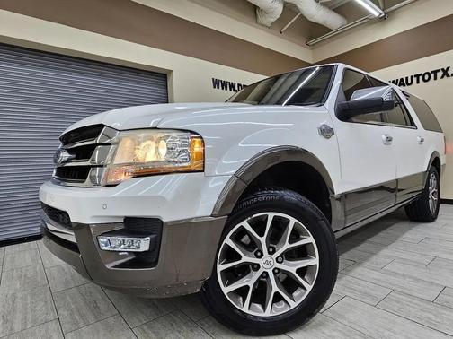 White Platinum Metallic Tri-Coat 2015 Ford Expedition EL King Ranch