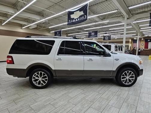 White Platinum Metallic Tri-Coat 2015 Ford Expedition EL King Ranch