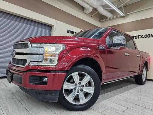 Red 2018 Ford F-150 Platinum