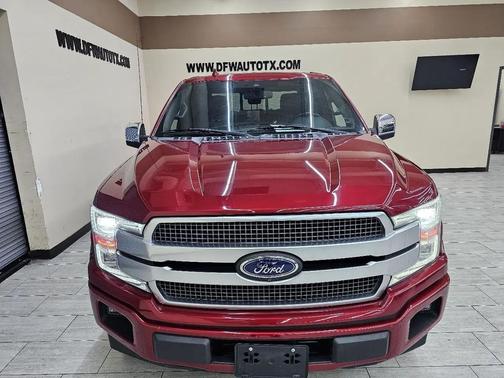 Red 2018 Ford F-150 Platinum