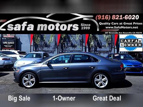 2014 Volkswagen Passat 1.8T Auto SE w/Sunroof & Nav