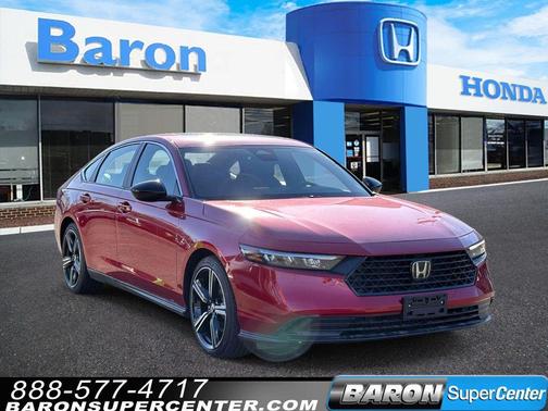 Red 2023 Honda Accord Hybrid Sport