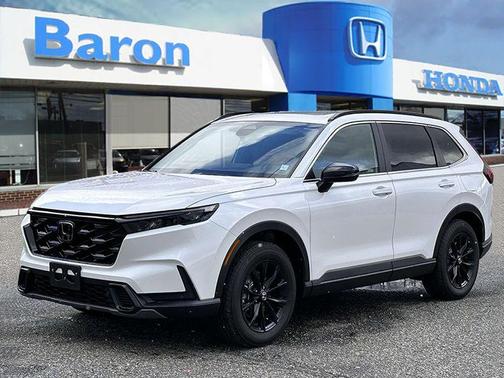 Platinum White Pearl 2025 Honda CR-V Hybrid Sport-L